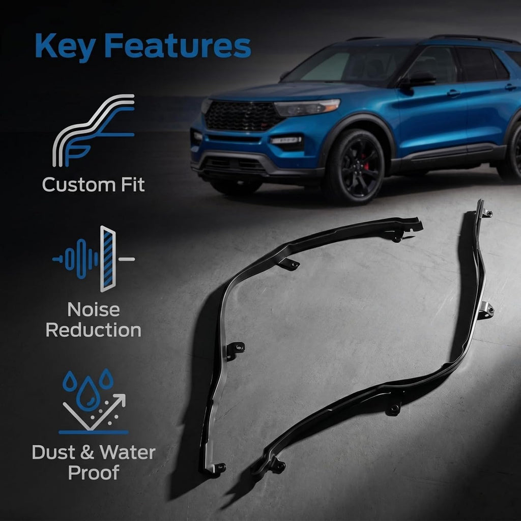 Blearen Door Weatherstrip Strip Seal RH LH Pair for Ford Explorer 2011-2019 | Right Passenger and Driver Left Side Rear Door Weatherstrip Replaces BB5Z-7825324B BB5Z-7825325B
