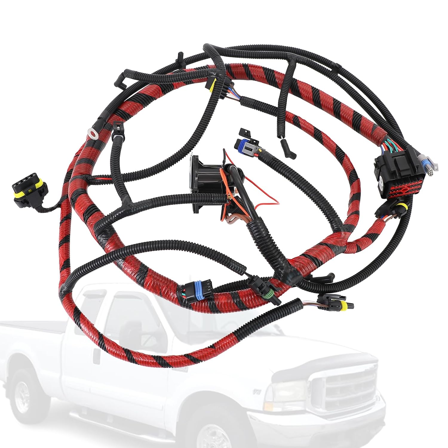 Blearen Upgraded F7TZ-9A451-CA Engine Wiring Harness Assembly - Compatible with 1997 Ford F-250 F-350 F-Super Duty 7.3L Diesel Engine Powerstroke Wire Harness Replace F7TZ9A451CA