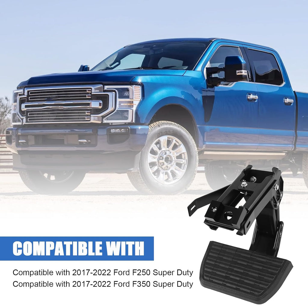 Blearen Retractable Truck Bed Side Step Fit for 2017-2022 Ford F250 F350 Super Duty | 300lbs Capacity | Anti-Slip Bed Step Replaces 75413-01A
