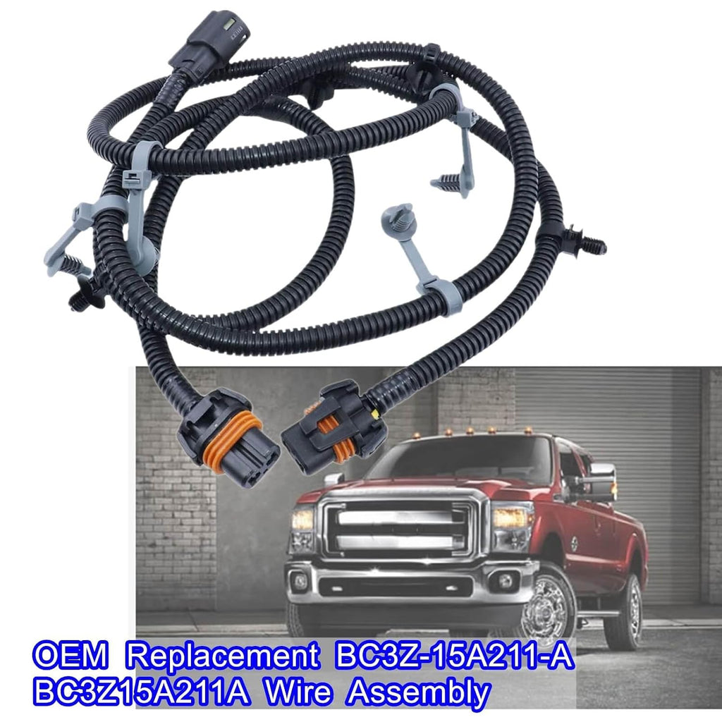 Blearen Fog Lamp Wiring Harness Assembly for Ford Super Duty F-250, F-350, F-450, F-550 (2011-2016), OEM Replacement BC3Z-15A211-A BC3Z15A211A Wire Assembly