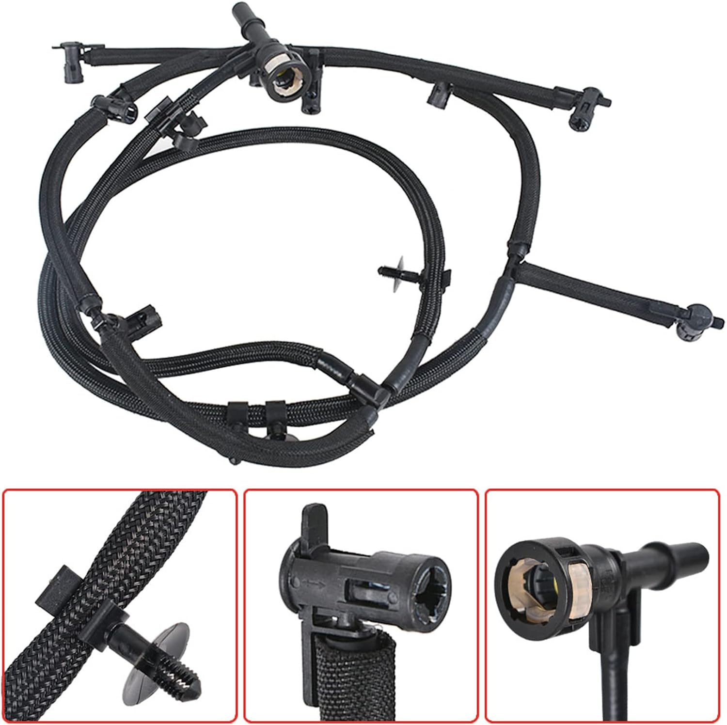 Blearen Silscvtt BC3Z9A564B BC3Z-9A564-B Fuel Injector Return Line Kit Replacement for Ford 2011-2016