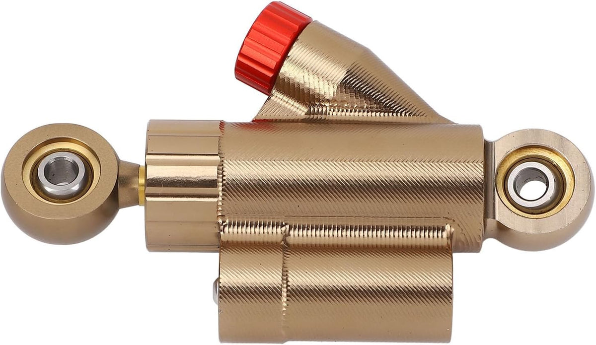 Blearen Motorcycle Steering Damper Stabilizer, CNC Adjustable Aluminum Alloy Universal Safety Control for Motorbike (Gold)