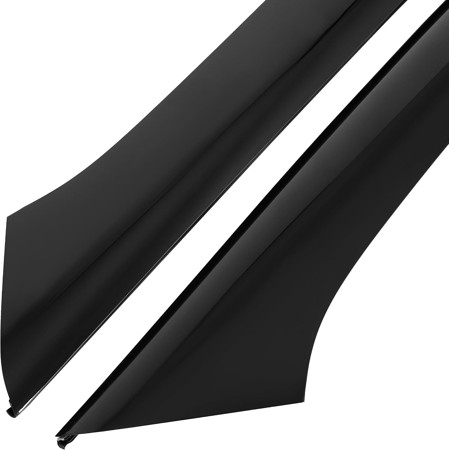 Blearen HECASA Pair A-Pillar Trim Compatible with 2009-2019 Ford Flex 4 Door Utility Replacement for BA8Z-7403145-AA BA8Z-7403136-AA Front Windshield Outer Pillar Trim Molding Driver & Passenger Side