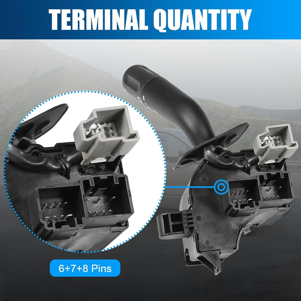Blearen Turn Signal Wiper Switch Compatible with 2004-2005 Ford F150 | Headlight Multifunction Combination Control Switch Replaces 4L3Z13K359AAA