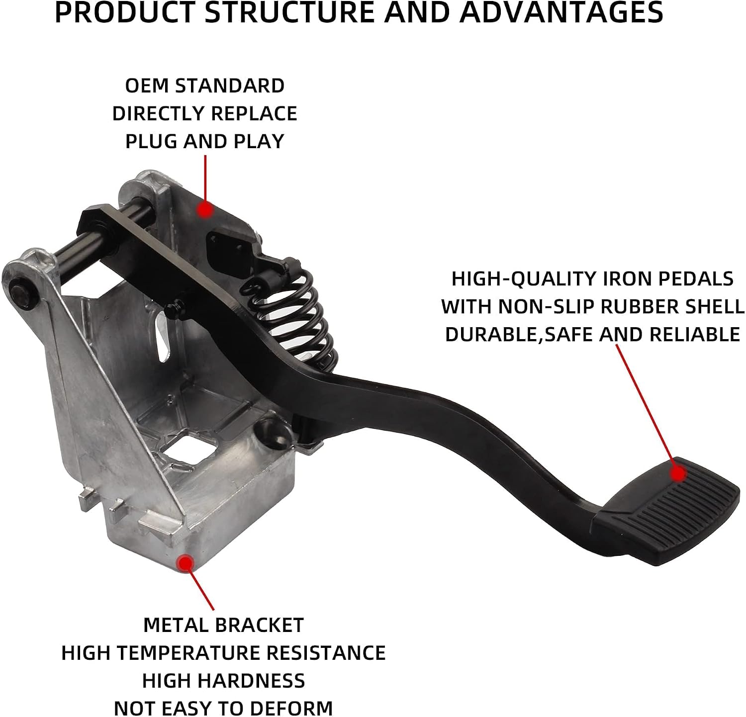 Blearen Clutch Pedal Assembly Replace YC3Z7B633BA | Compatible with Ford Super Duty F250 F350 F450 F550 1999 2000 2001 2002 2003