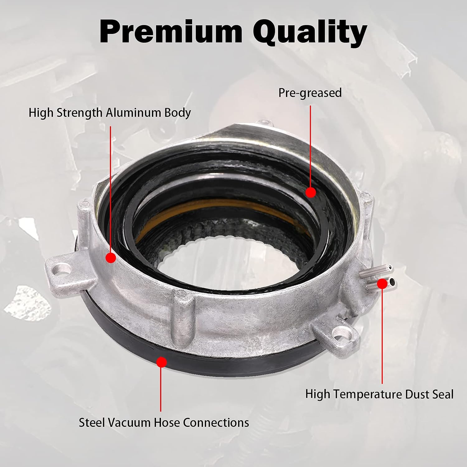 Blearen 4x4 4WD Auto Locking Hub Actuator IWE for 2004-2015 Ford F150 | Front Axle Vacuum Actuator, for Expedition Navigator, Replaces 7L1Z-3C247-A 600-105, Left Right Wheel Hub, OEM Standard