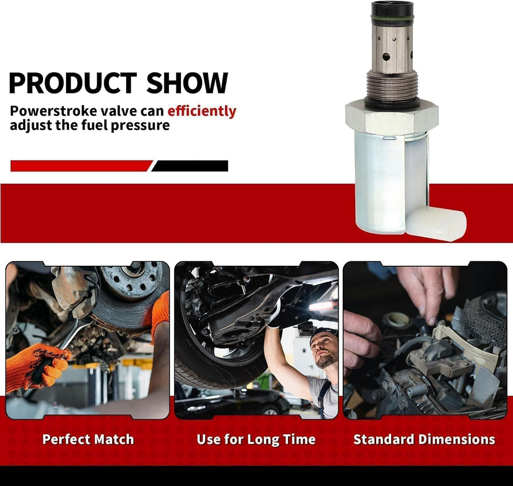 Blearen 6.0L Regulator Valve Compatible with Excursion 2003-2010 | Matched ICP sensor coordination, precise fuel pressure, balanced internal system pressure, optimized fuel supply circulation