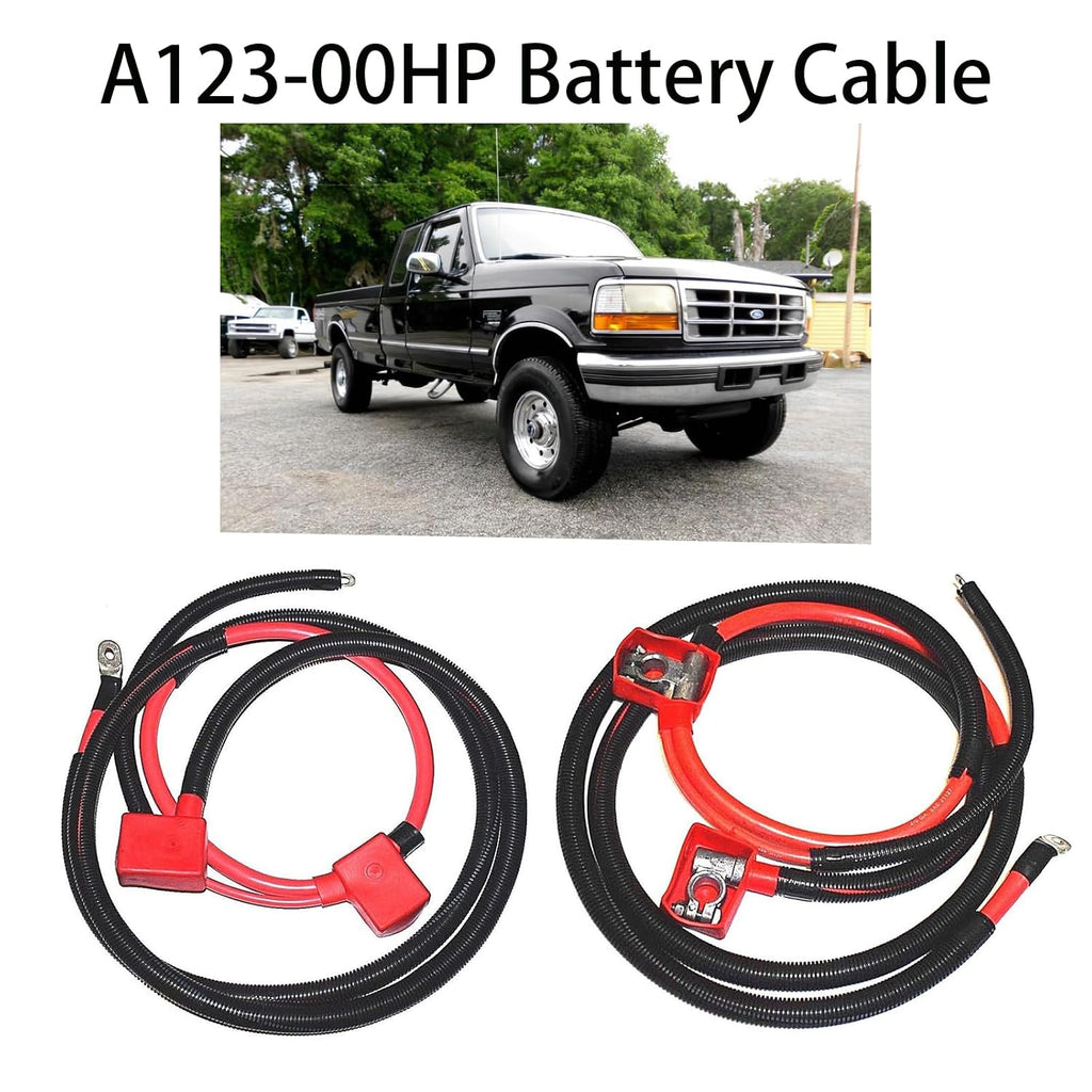Blearen A123-00HP Battery Cable Compatible with Ford 7.3L 93-97 Powerstroke Diesel Trucks, Positive Battery Starter Cable Fit for 93-97 Ford F350 F250 F Super Duty 7.3L V8, Replacement A123-00HP.