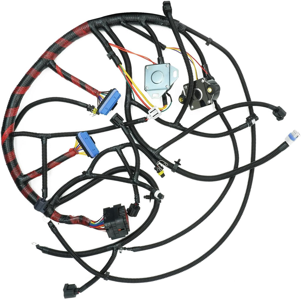 Blearen F81Z-12B637-FA 7.3 Powerstroke Engine Wiring Harness for 2002 2003 Ford F250 F350 F450 F550 Super Duty 7.3L V8 Engine Wire Harness F81Z12B637FA