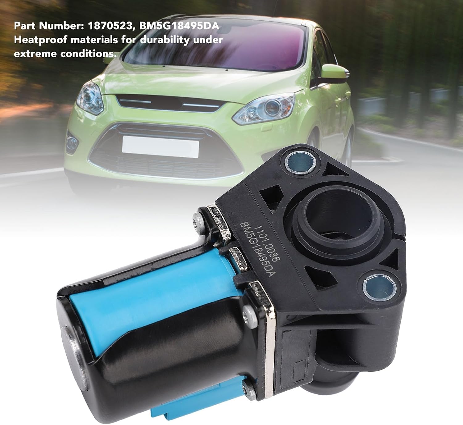 Blearen Coolant Control Valve 1870523 High Heat Tolerance ABS for Fiesta Kuga Focus 1.6