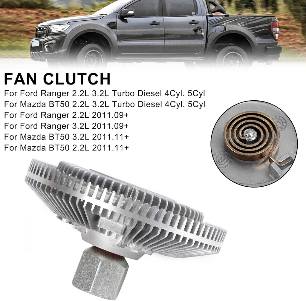 Blearen Fan Clutch 115835 for Ford Ranger for Mazda BT50 2.2L 3.2L Turbo Diesel Replace 115835 AB39-8C617-AB U201-15-140A EB3G-8C617-CA
