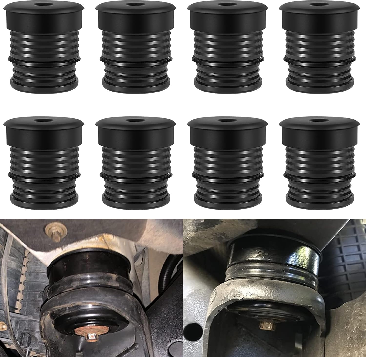 Blearen Silicone Body Mount Kit for Ford F-250 / F-350 Crew Cab 2008-2016, 8PCS Silicone Body Mount Bushings Kit Improve Bumpy Ride, Durable Components Outperforms OEM and PU Mounts