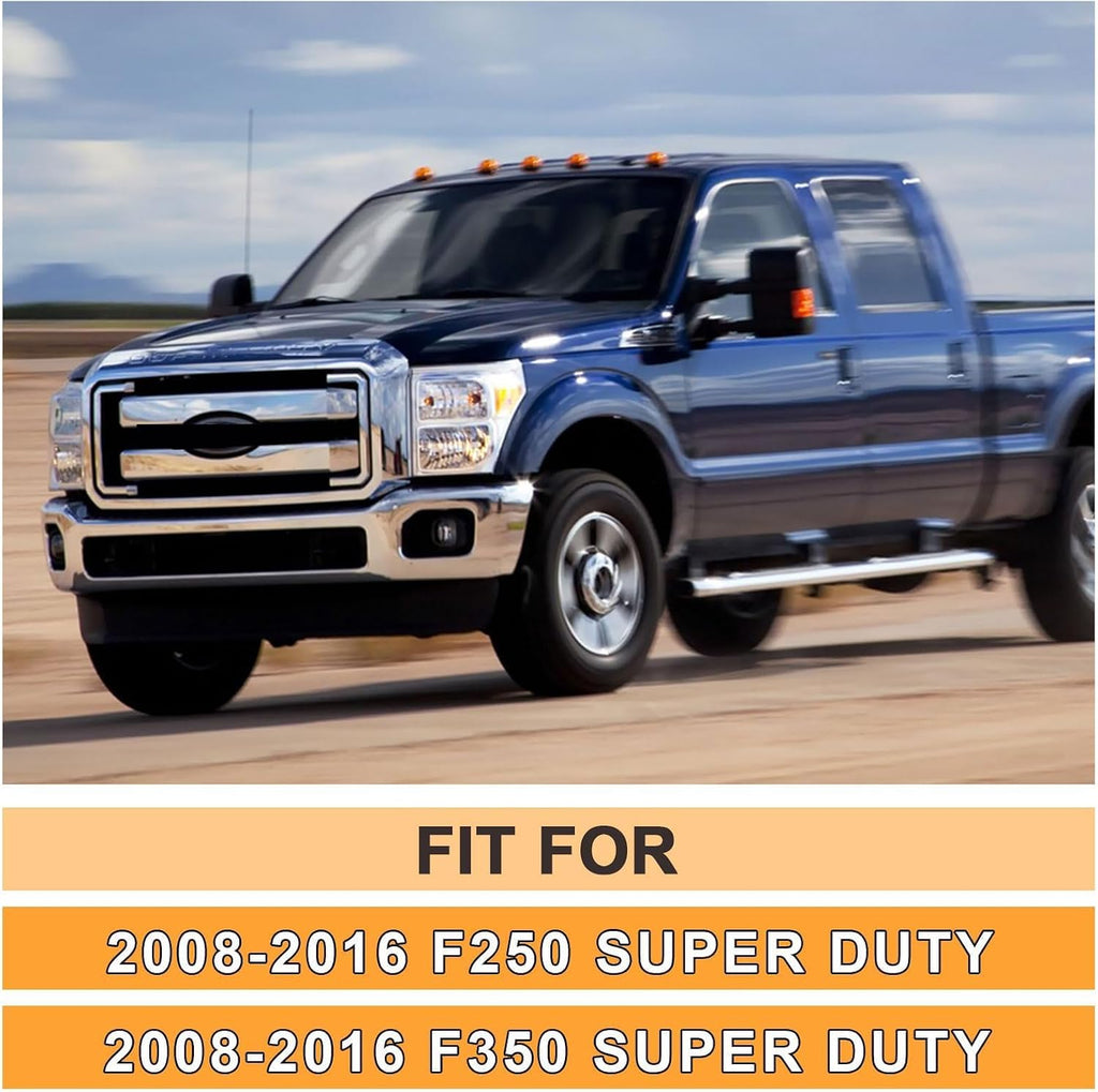 Blearen Updated Body Mount Bushing Kit Compatible with Ford F250 F350 2008-2016 Silicone Cab Mounts Bushing (Black)