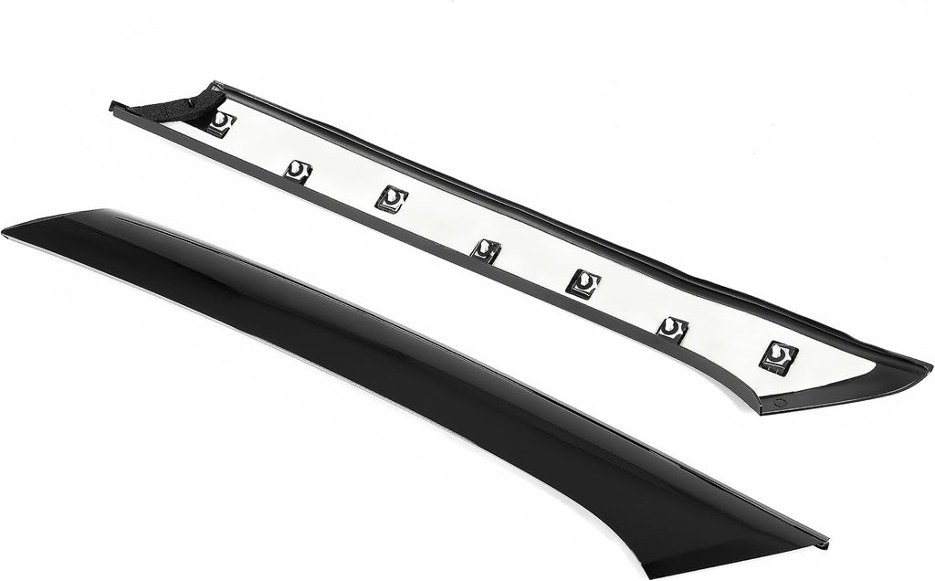 Blearen HECASA Pair A-Pillar Trim Compatible with 2009-2019 Ford Flex 4 Door Utility Replacement for BA8Z-7403145-AA BA8Z-7403136-AA Front Windshield Outer Pillar Trim Molding Driver & Passenger Side