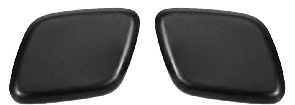 Blearen Black ABS Headlight Washer Cover for 2012-2014 Factory Front Bumper, Replaces 1719217 1719218