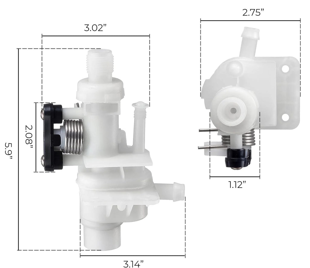 Blearen RV Toilet Water Module Kit for Thetford Bravura 31113 | Replaces OEM 31113. Fits toilets. Complete water module service kit, leak-resistant, DIY install.