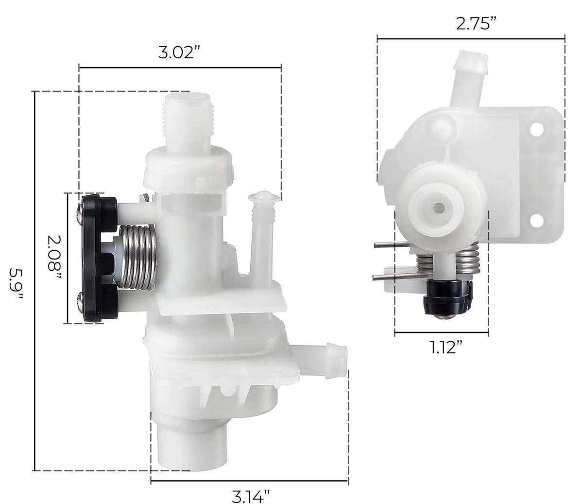 Blearen RV Toilet Water Module Kit for Thetford Bravura 31113 | Replaces OEM 31113. Fits toilets. Complete water module service kit, leak-resistant, DIY install.