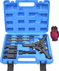 Blearen Harmonic Balancer Puller Kit, Adjustable Upgraded 3-Jaw Puller for Removal | Harmonic Balancer Damper Pulley Puller Kit, Compatible with Ford GM Chrysler Cadillac Chevy Trucks Mitsubishi