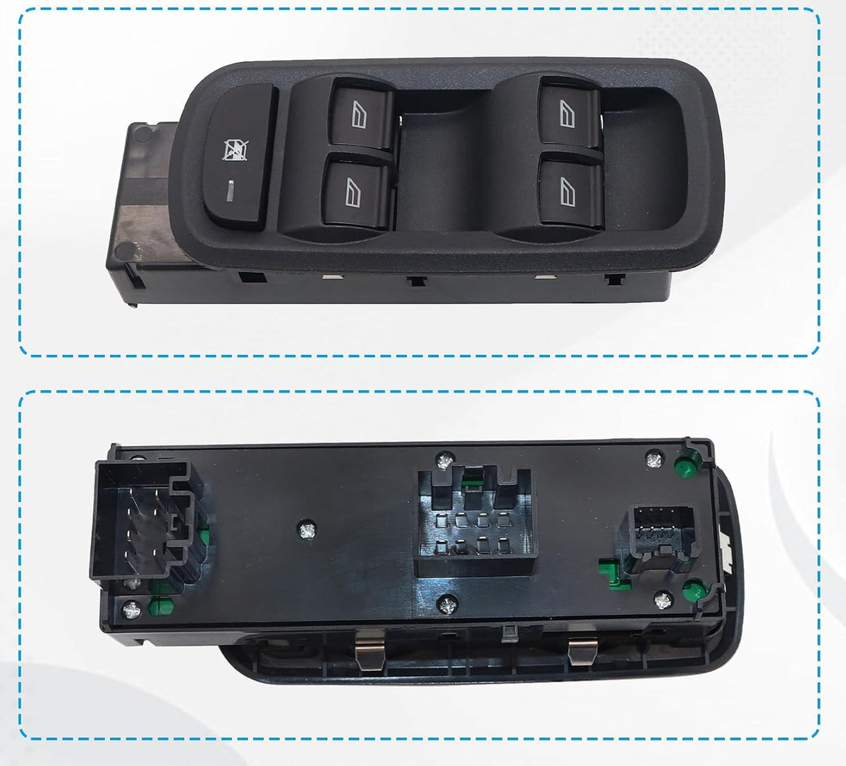 Blearen Power Window Switch for Ford Fiesta 2014-2019, Replace# D2BT-14A132-AA