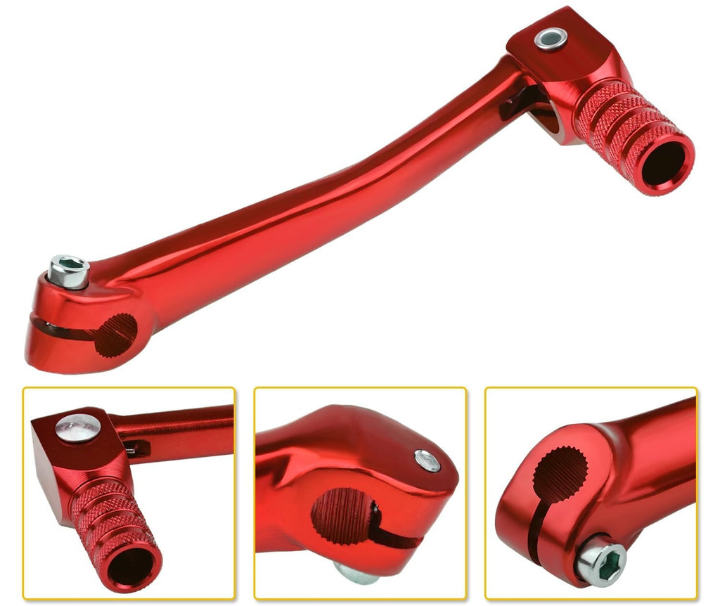 Blearen Aluminium Red 11mm Hole Gear Shifter Lever Pedal for 125cc 140cc 150cc 160cc Lifan YX KLX SSR SDG Pit Dirt Bike ATV Parts
