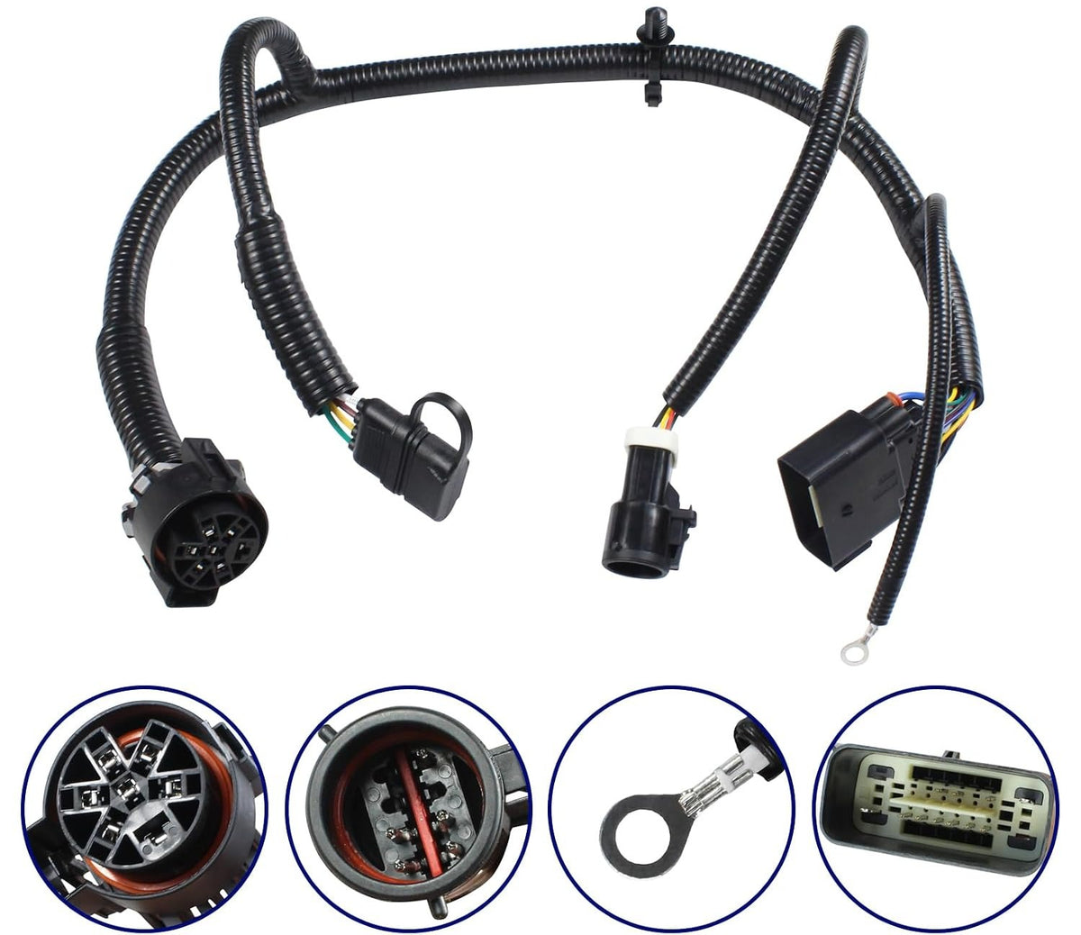 Blearen for 5L3Z-13A576-BA 7 Pin Trailer Connector Wiring Harness