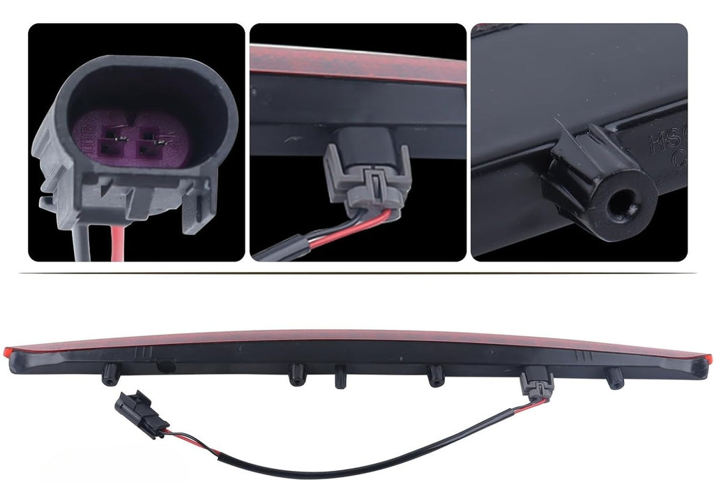 Blearen 3rd Brake Lamp Compatible for 2016 2017 2018 Lincoln MKX LED Stop Light High Mount Third Brake Light With Bulbs and Harness FA1Z-13A613-AB FA1Z13A613AB