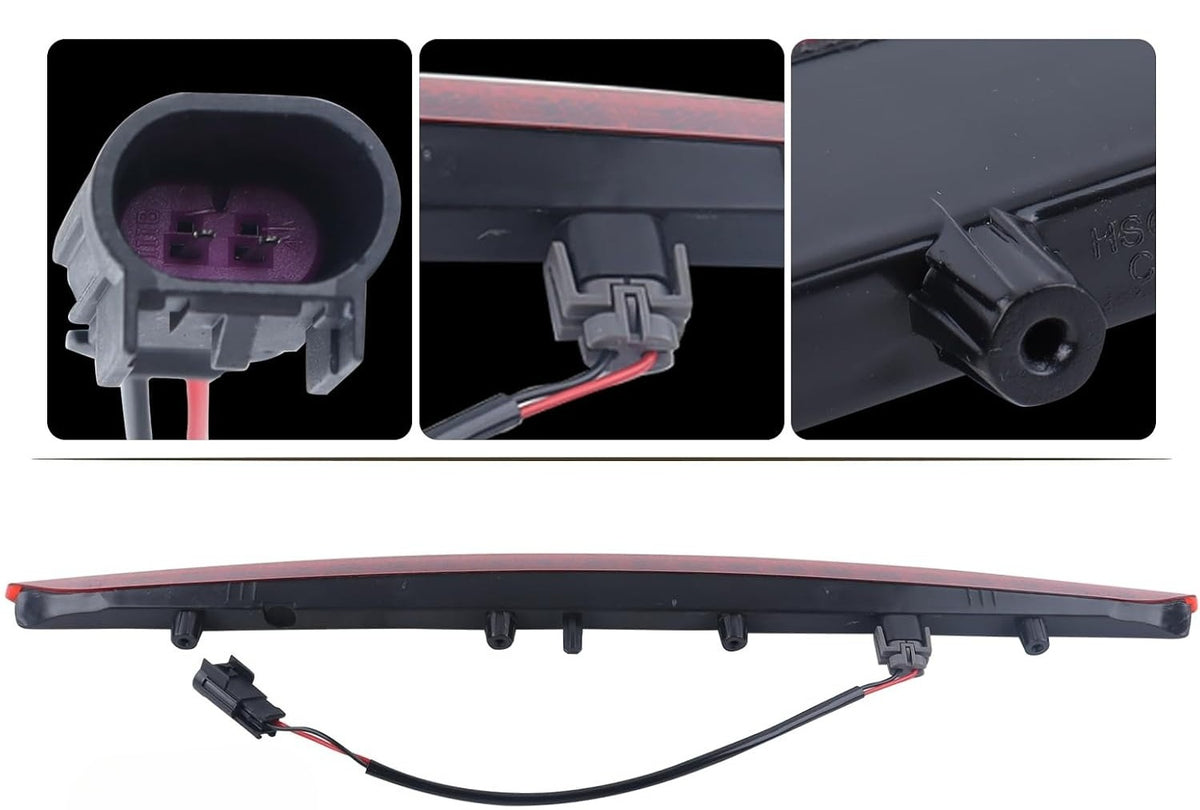 Blearen 3rd Brake Lamp Compatible for 2016 2017 2018 Lincoln MKX LED Stop Light High Mount Third Brake Light With Bulbs and Harness FA1Z-13A613-AB FA1Z13A613AB