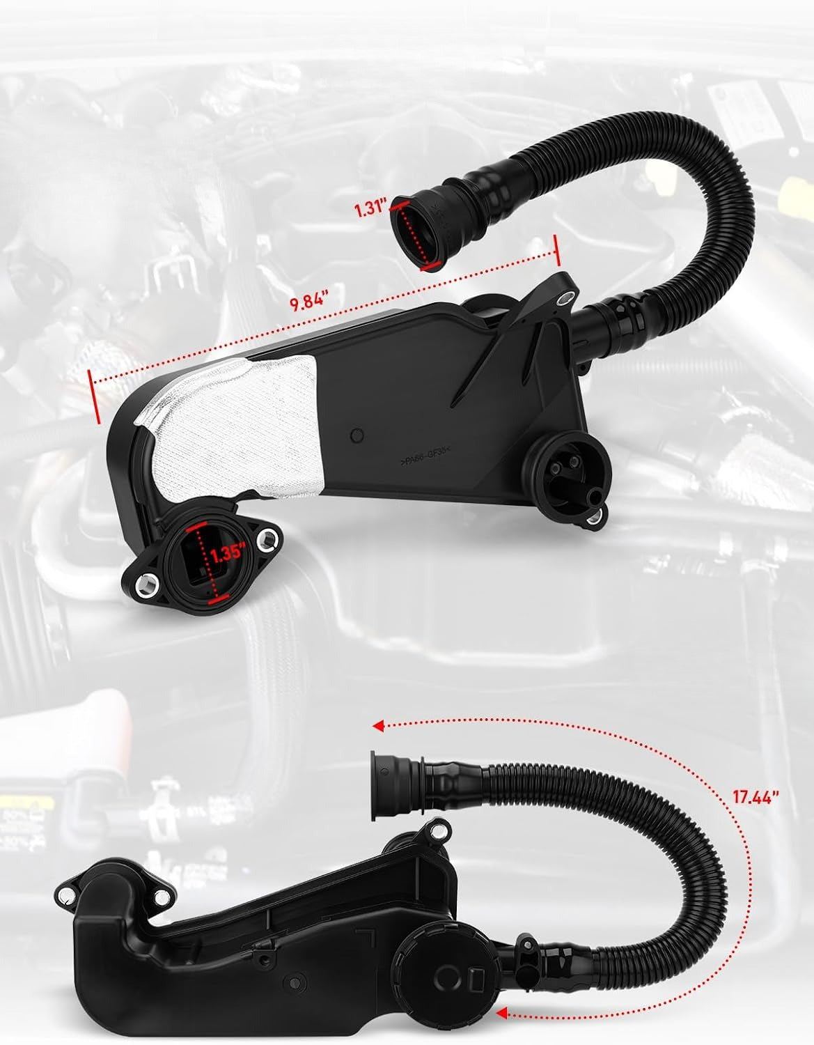 Blearen Air Oil Separator Assembly Compatible with Ford F250 F350 Super Duty 2023 2024 & 2011-2022 6.7L V8 Diesel Replace# PC3Z-6A785-A, PC3Z6A785A