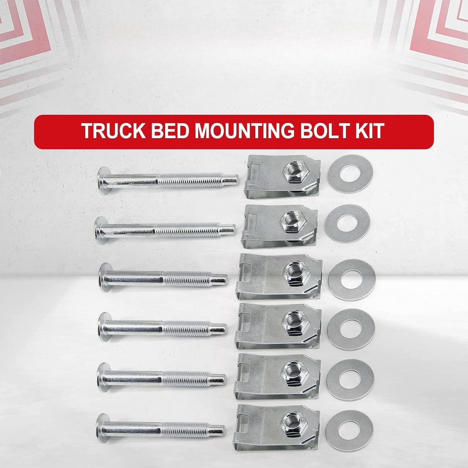 Blearen Truck Bed Mounting Bolt Kit Replacement for Ford Ranger 1983-2011 | Mazda B2300 B4000 1994-2010, B3000 1994-2008, B2500 1998-2001 Replaces 924-310 N802286-S101 9XB03-33402