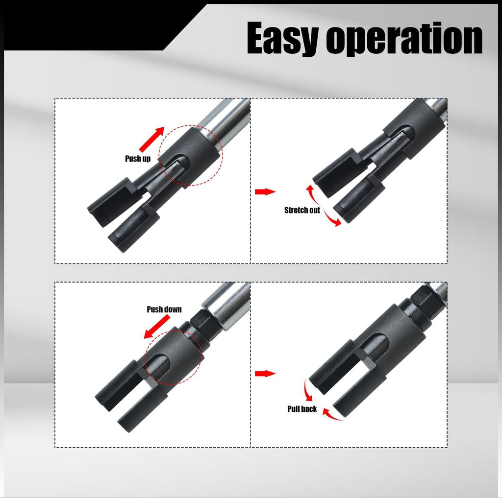 Blearen Fuel Injector Puller Tool Kit Compatible with Ford EcoBoost 1.0, 1.5, 1.6, 2.0 3.5 3.7 Petrol Engines Injector Removal Tool with Slide Hammer