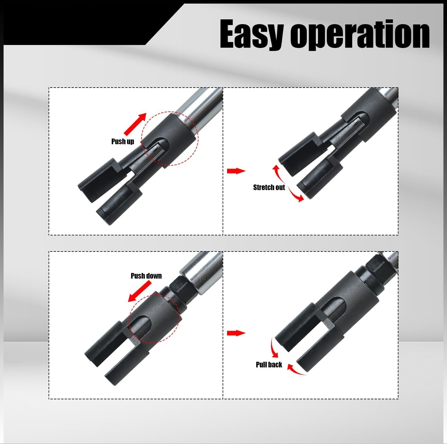 Blearen Fuel Injector Puller Tool Kit Compatible with Ford EcoBoost 1.0, 1.5, 1.6, 2.0 3.5 3.7 Petrol Engines Injector Removal Tool with Slide Hammer